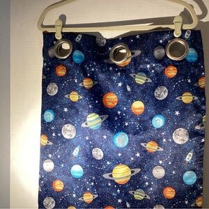 Galaxy Adventure Blue Curtains 4 panels 37 x 84”
